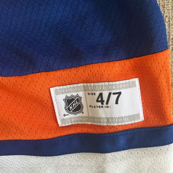 NWT NHL Blue and Orange Islanders Jersey for kids - Picture 2 of 7